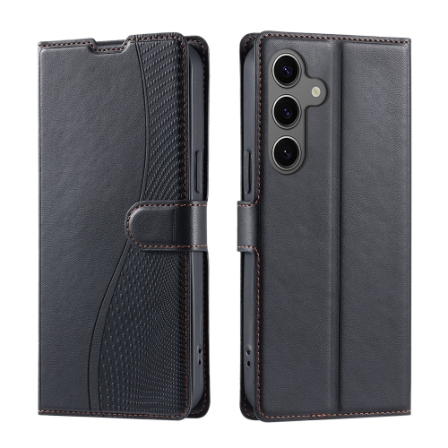 

For Samsung Galaxy S24+ 5G Voltage Ultra-thin Dot Leather Phone Case(Black)