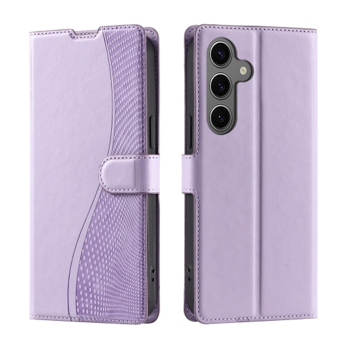 

For Samsung Galaxy S24 FE 5G Voltage Ultra-thin Dot Leather Phone Case(Purple)