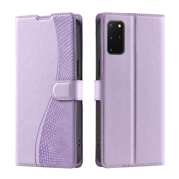 

For Samsung Galaxy S20+ Voltage Ultra-thin Dot Leather Phone Case(Purple)