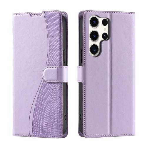 

For Samsung Galaxy S25 Ultra 5G Voltage Ultra-thin Dot Leather Phone Case(Purple)