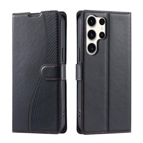 

For Samsung Galaxy S25 Ultra 5G Voltage Ultra-thin Dot Leather Phone Case(Black)