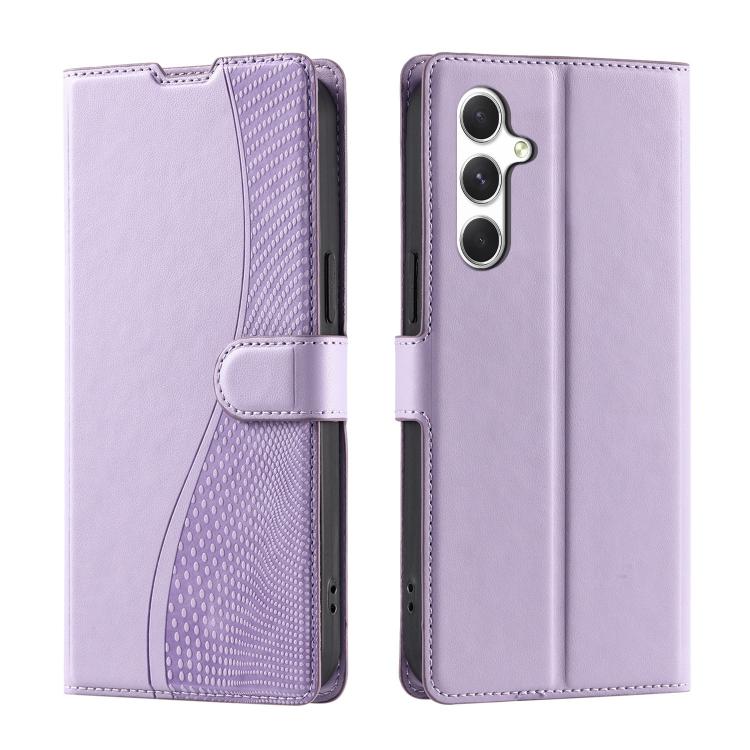 

For Samsung Galaxy S25+ 5G Voltage Ultra-thin Dot Leather Phone Case(Purple)
