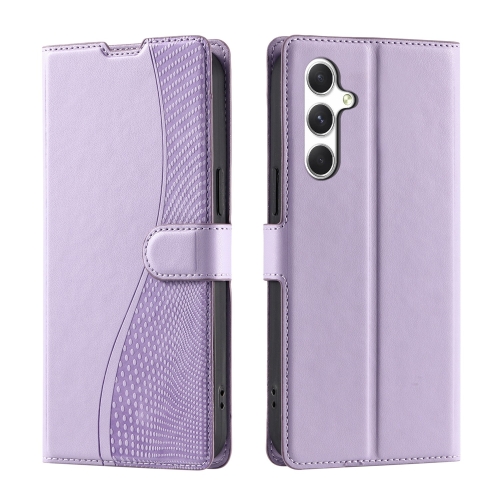 

For Samsung Galaxy A15 4G / 5G Voltage Ultra-thin Dot Leather Phone Case(Purple)