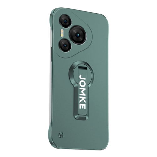 

For Huawei Pura 70 Pro+ Baking Varnish 360 Rotate Holder No Frame PC Phone Case(Green)