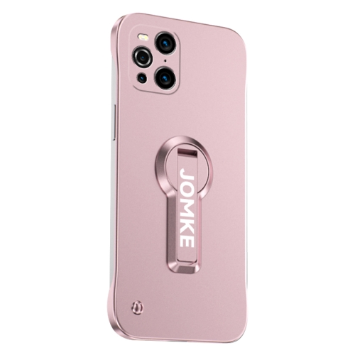 

For OPPO Find X3 Pro Baking Varnish 360 Rotate Holder No Frame PC Phone Case(Pink)