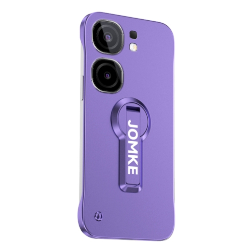 

For vivo iQOO Neo9 Baking Varnish 360 Rotate Holder No Frame PC Phone Case(Purple)