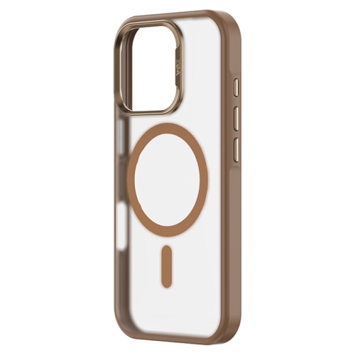 

For iPhone 16 Pro ZGA Magsafe Frosted PC Hybrid TPU Phone Case(Gold)