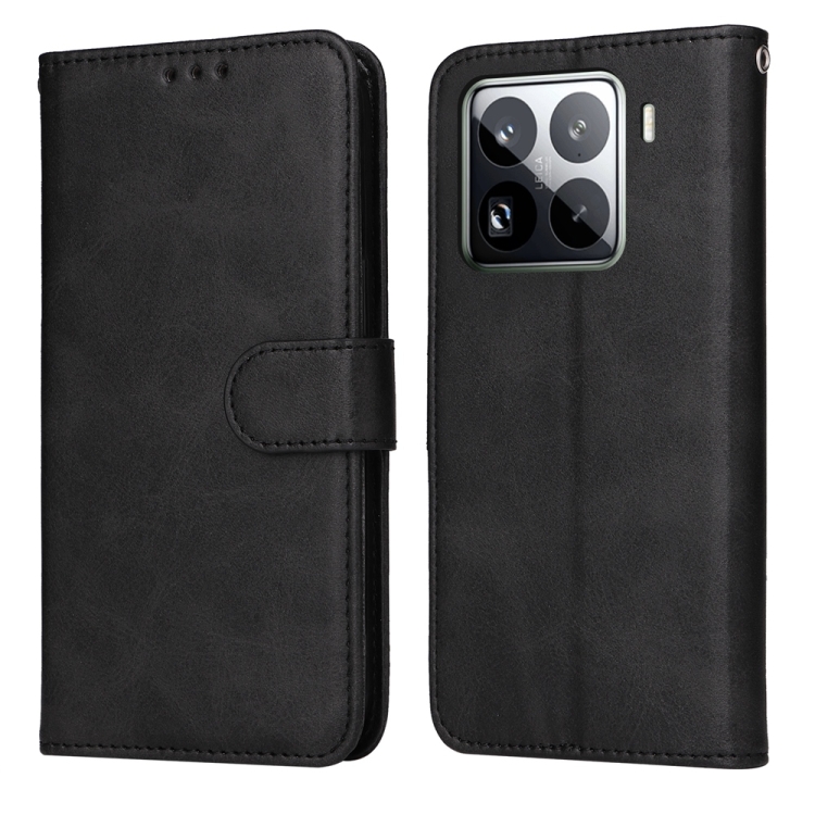 

For Xiaomi 15 Pro Classic Calf Texture Flip Leather Phone Case(Black)