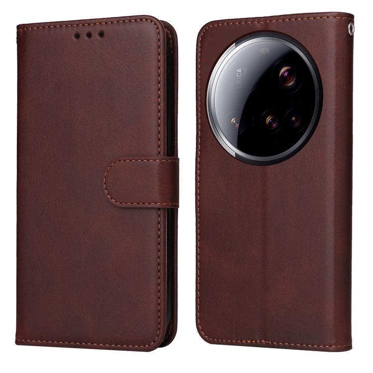 

For Xiaomi 15 Ultra Classic Calf Texture Flip Leather Phone Case(Brown)