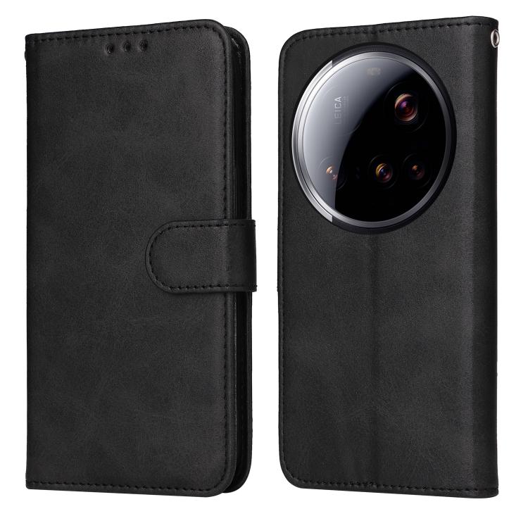 

For Xiaomi 15 Ultra Classic Calf Texture Flip Leather Phone Case(Black)