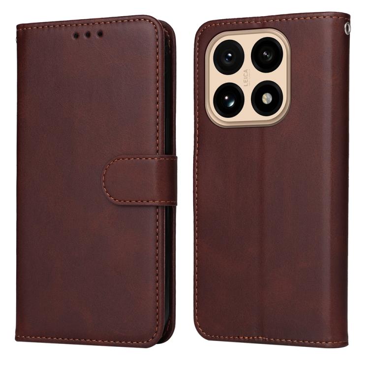 

For Xiaomi 15T 5G Classic Calf Texture Flip Leather Phone Case(Brown)