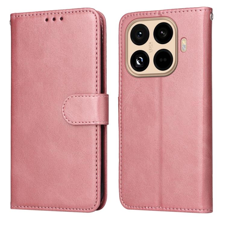 

For Xiaomi 15T Pro 5G Classic Calf Texture Flip Leather Phone Case(Rose Gold)
