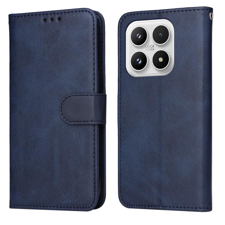

For Xiaomi 17 Classic Calf Texture Flip Leather Phone Case(Blue)