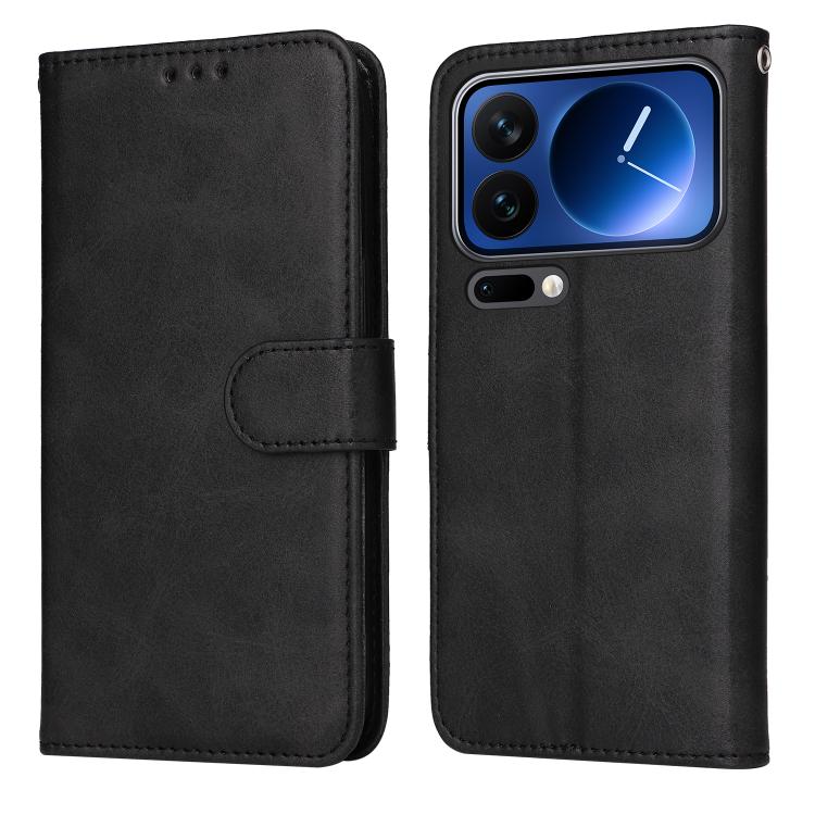 

For Xiaomi 17 Pro Classic Calf Texture Flip Leather Phone Case(Black)