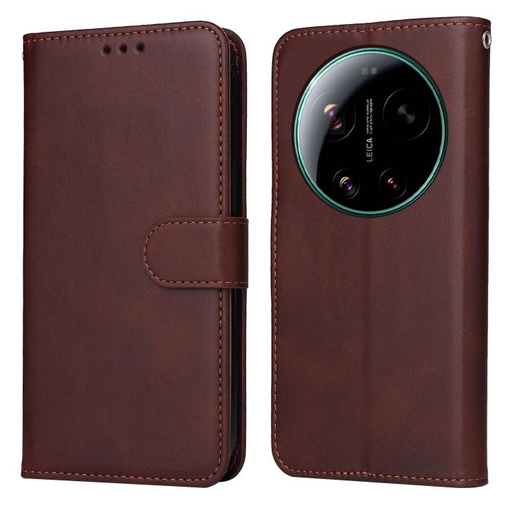 

For Xiaomi 17 Ultra Classic Calf Texture Flip Leather Phone Case(Brown)