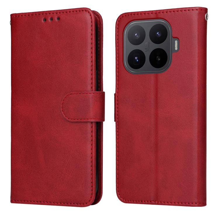 

For Xiaomi 17T 5G Classic Calf Texture Flip Leather Phone Case(Red)