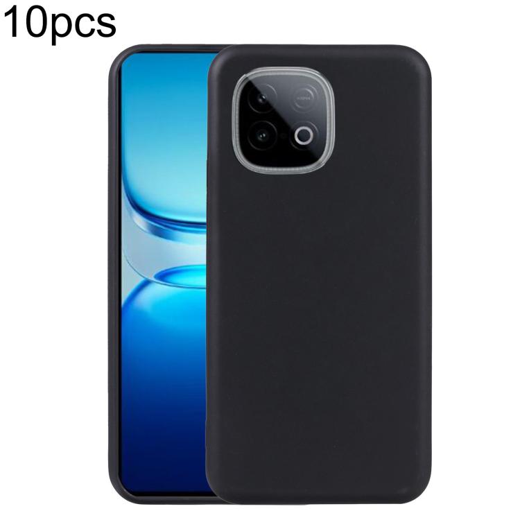 vivo iQOO Z10 Turbo Pro用 10個入りTPUスマホケース（ブラック）