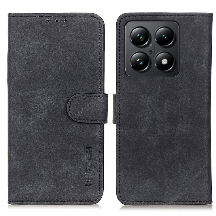 

For Xiaomi 14T KHAZNEH Retro Texture Flip Leather Phone Case(Black)