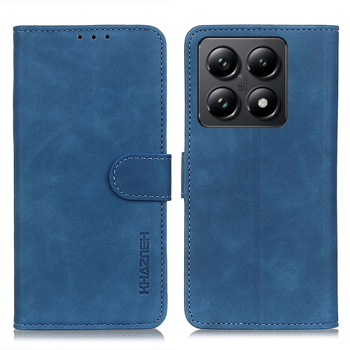 

For Xiaomi 14T KHAZNEH Retro Texture Flip Leather Phone Case(Blue)