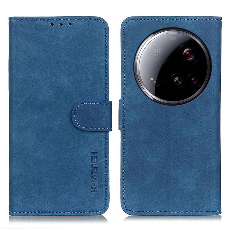 

For Xiaomi 15 Ultra KHAZNEH Retro Texture Flip Leather Phone Case(Blue)