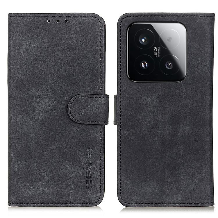 

For Xiaomi 15T 5G KHAZNEH Retro Texture Flip Leather Phone Case(Black)