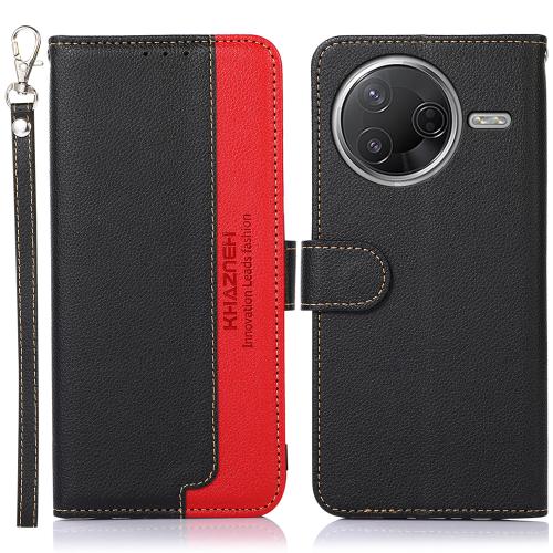 

For Xiaomi Poco F7 Pro / F7 Ultra KHAZNEH Litchi Texture Leather RFID Phone Case(Black)