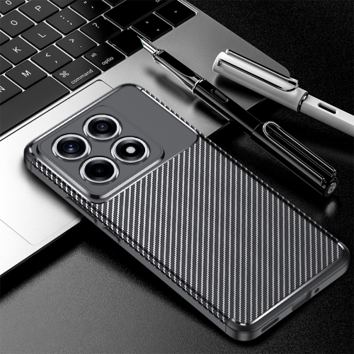 

For Xiaomi 14T Pro Carbon Fiber Texture Shockproof TPU Phone Case(Black)