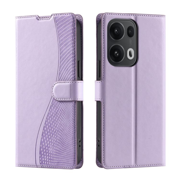 

For OPPO Reno13 Pro 5G Voltage Ultra-thin Dot Leather Phone Case(Purple)