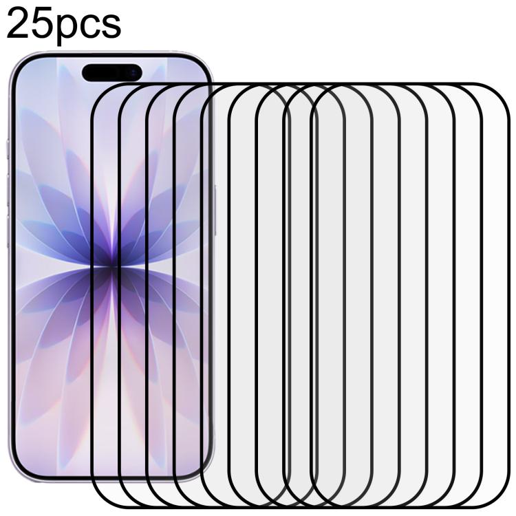 

For iPhone 17 25pcs Full Glue Screen Tempered Glass Film