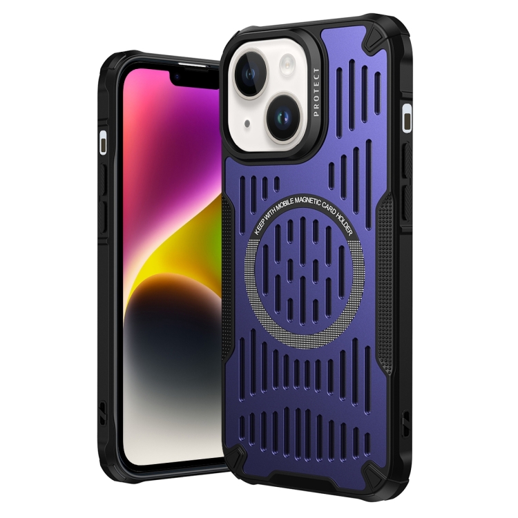 

For iPhone 14 Ice Front Cooling MagSafe Magnetic Phone Case(Purple)