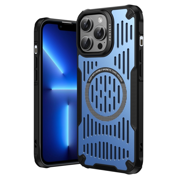 

For iPhone 13 Pro Ice Front Cooling MagSafe Magnetic Phone Case(Sierra Blue)