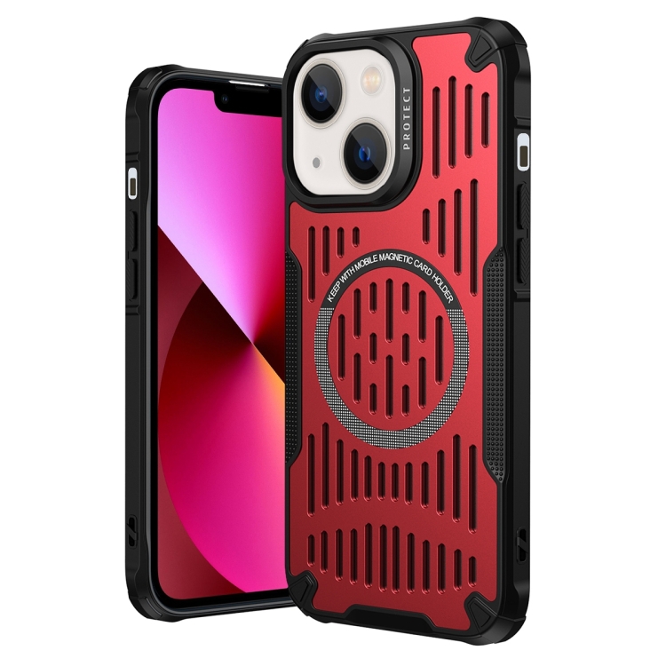 

For iPhone 13 Ice Front Cooling MagSafe Magnetic Phone Case(Red)