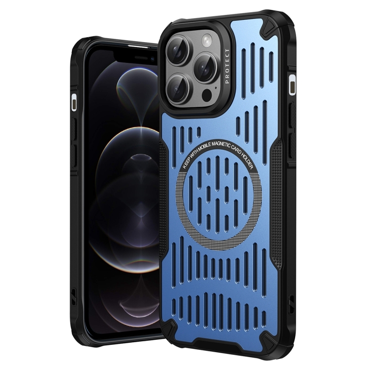 

For iPhone 12 Pro Ice Front Cooling MagSafe Magnetic Phone Case(Sierra Blue)