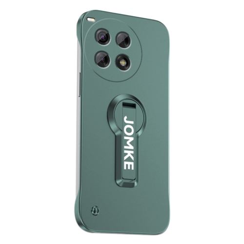 

For OnePlus Ace 3 Pro Baking Varnish 360 Rotate Holder No Frame PC Phone Case(Green)