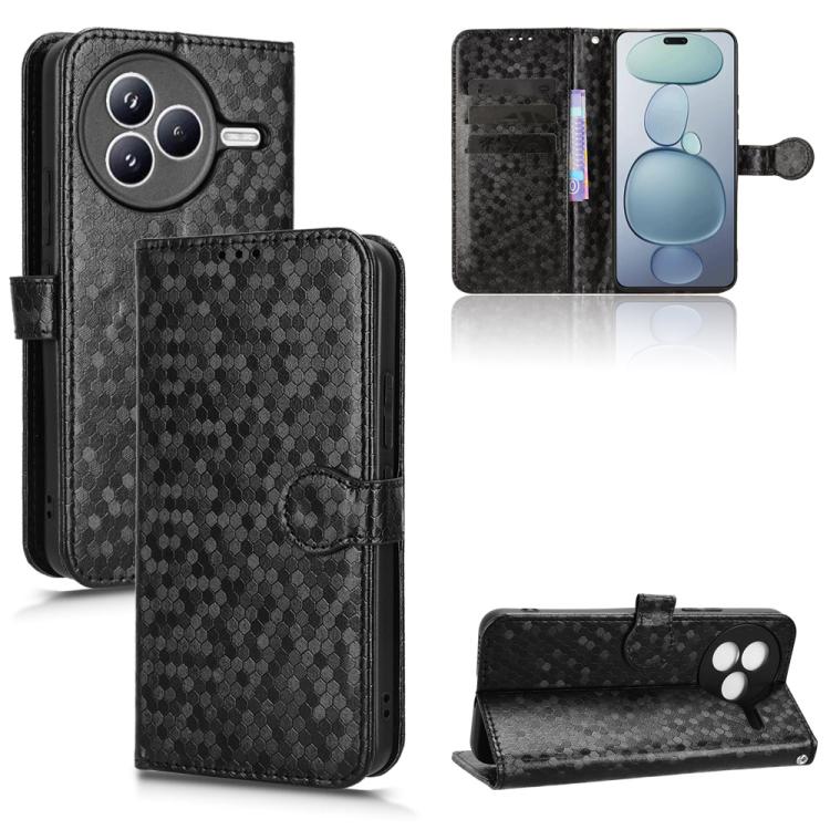 

For Xiaomi Civi 5 Pro 5G Honeycomb Dot Texture Leather Phone Case(Black)