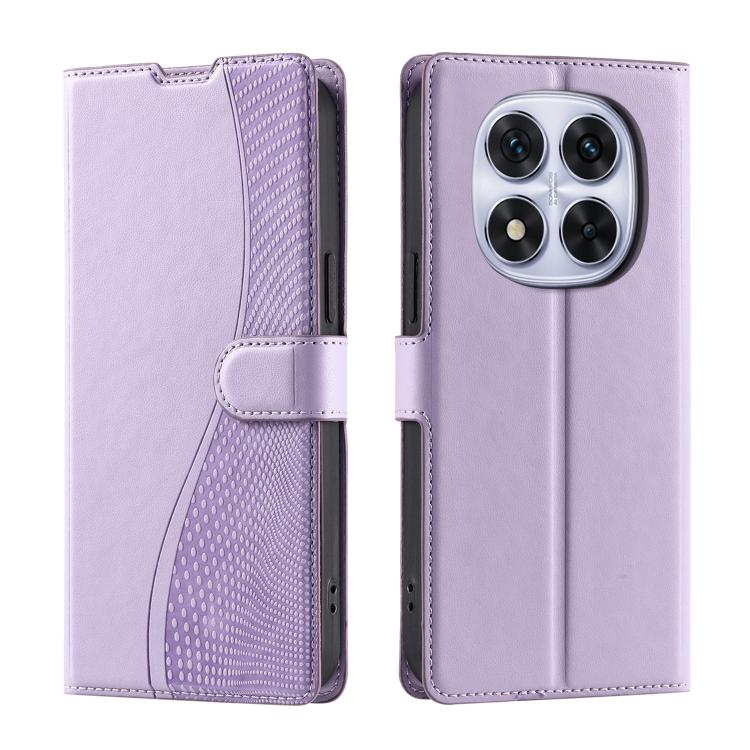 

For Redmi Note 14 Pro 5G / 14 Pro+ 5G Voltage Ultra-thin Dot Leather Phone Case(Purple)