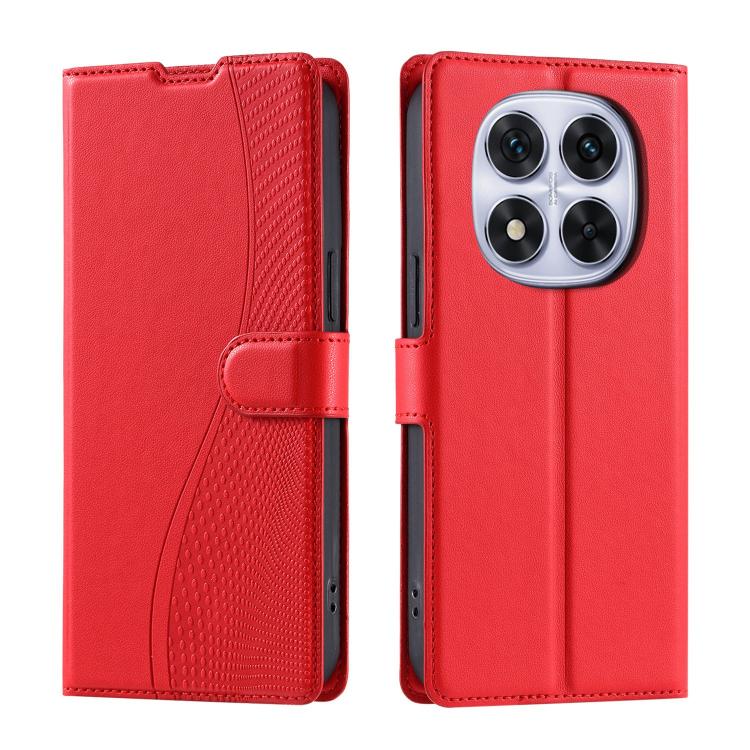 

For Redmi Note 14 Pro 5G / 14 Pro+ 5G Voltage Ultra-thin Dot Leather Phone Case(Red)