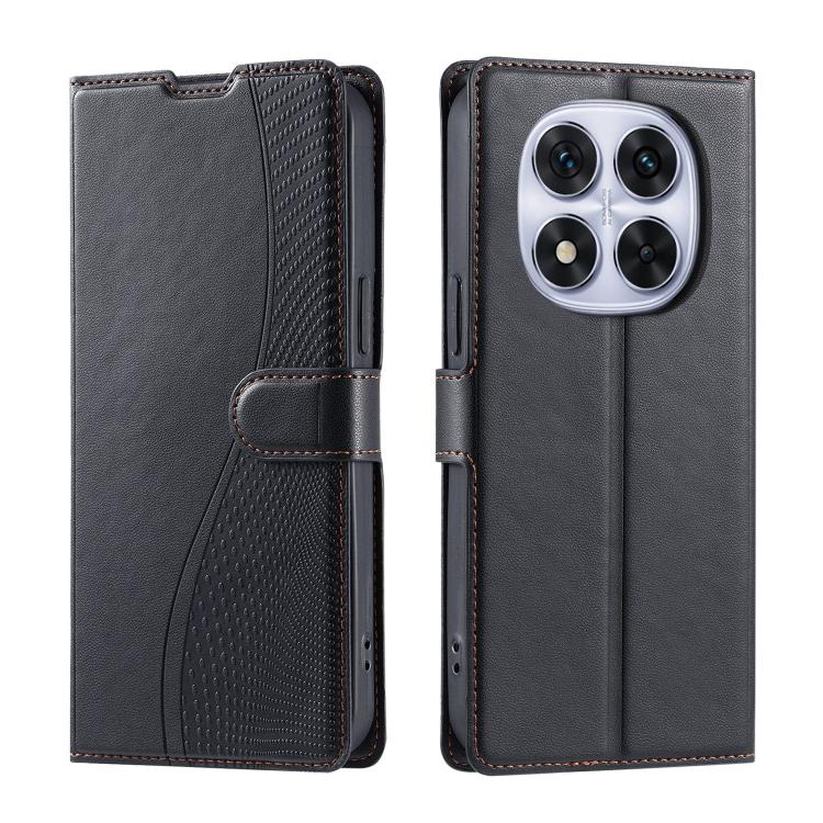 

For Redmi Note 14 Pro 5G / 14 Pro+ 5G Voltage Ultra-thin Dot Leather Phone Case(Black)