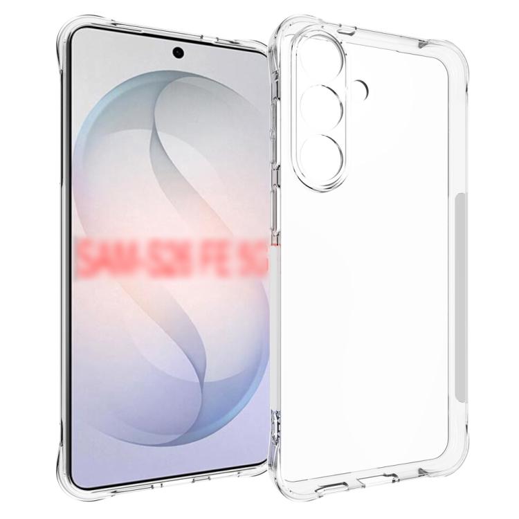 For Galaxy S26 FE 5G Shockproof Non-slip Thickening TPU Phone Case(Transparent)
