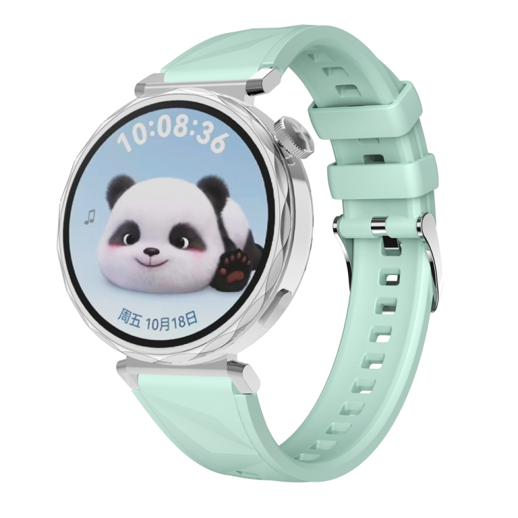 For Huawei Watch GT 41mm Official 18mm Silicone Watch Band(Grass