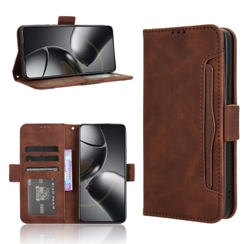 

For Xiaomi 14T Skin Feel Calf Texture Card Slots Leather Phone Case(Brown)