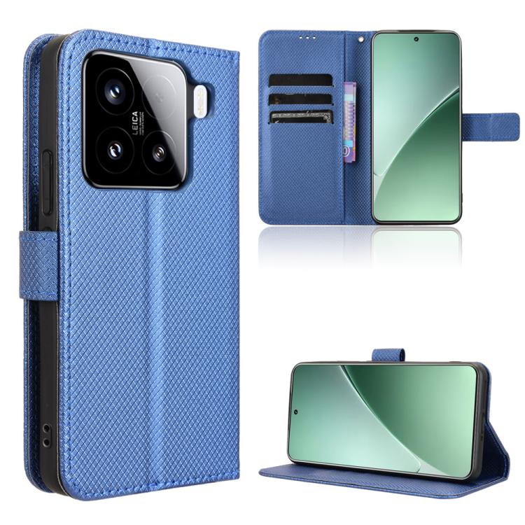 

For Xiaomi 15 Diamond Texture Leather Phone Case(Blue)