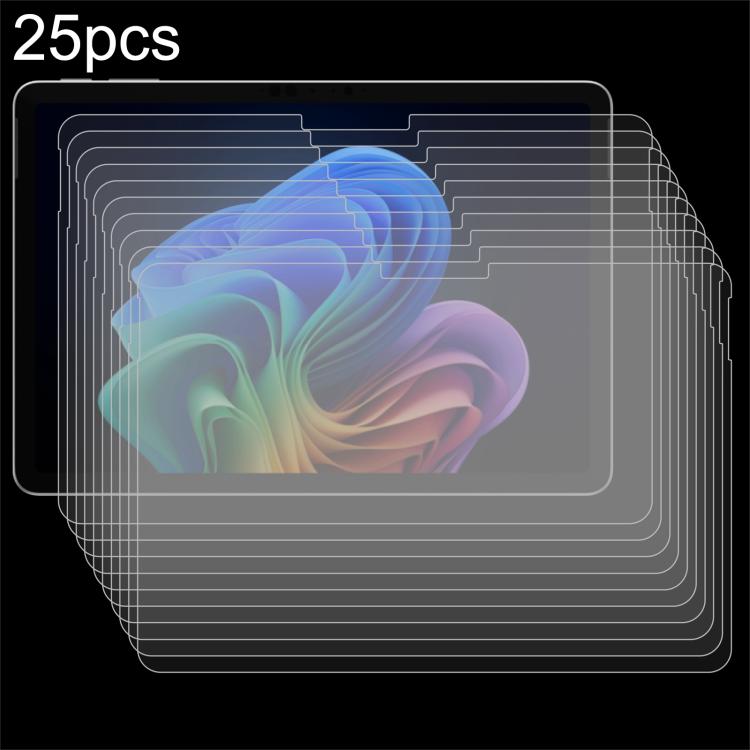 

For Microsoft Surface Pro 12 inch 2025 25pcs 9H 0.3mm Explosion-proof Tempered Glass Film