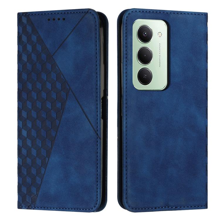 

For Redmi 15 5G Global/15 4G SEA 169mm Diamond Splicing Skin Feel Magnetic Leather Phone Case(Blue)