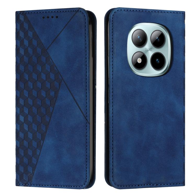 

For Redmi Note 15 Pro 5G Global 163.6mm Diamond Splicing Skin Feel Magnetic Leather Phone Case(Blue)