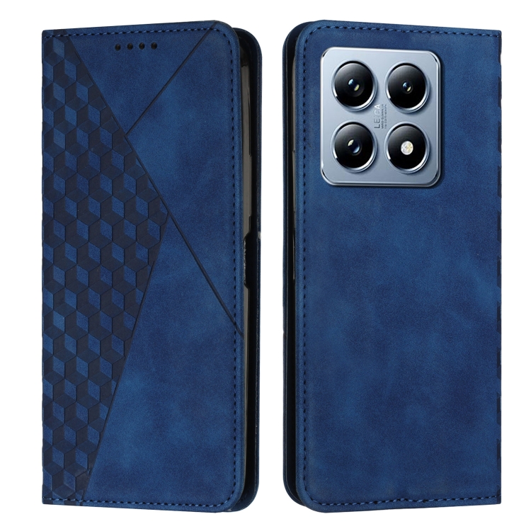 

For Xiaomi 14T Diamond Splicing Skin Feel Magnetic Leather Phone Case(Blue)