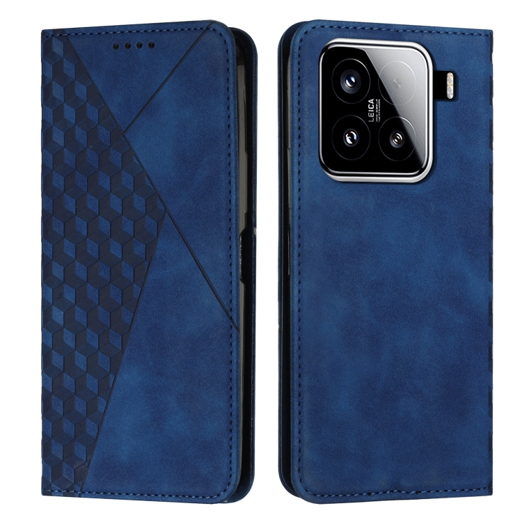 

For Xiaomi 15 Diamond Splicing Skin Feel Magnetic Leather Phone Case(Blue)