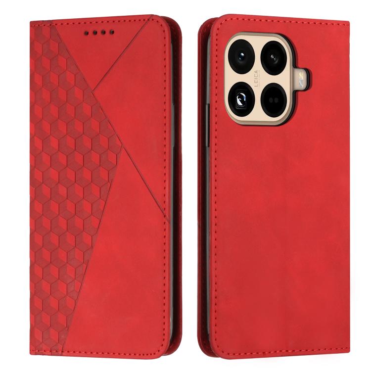 

For Xiaomi 15T Pro Diamond Splicing Skin Feel Magnetic Leather Phone Case(Red)