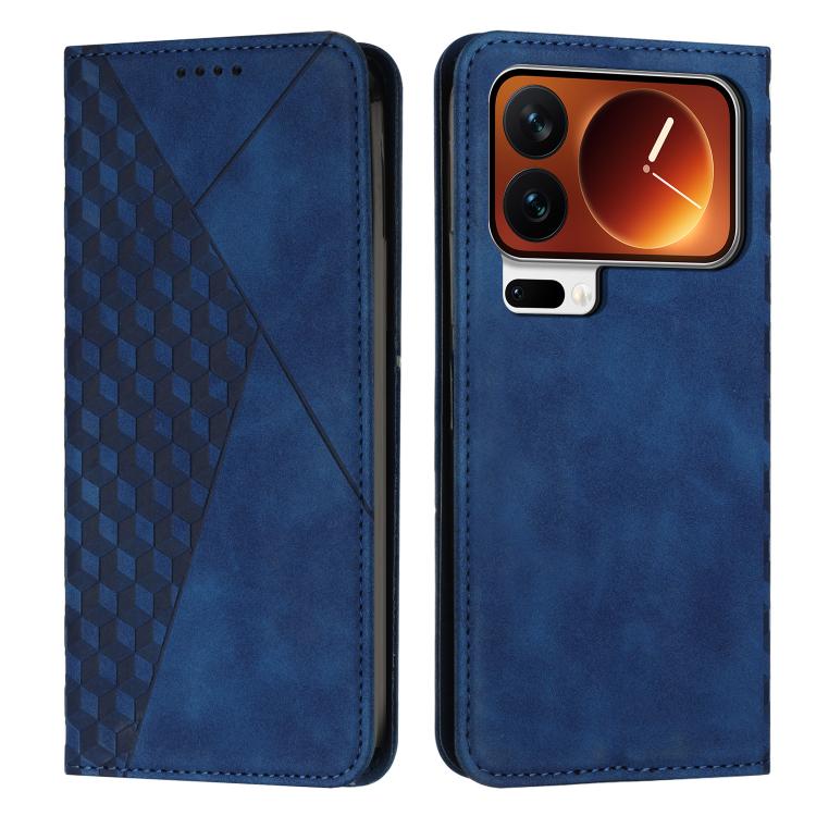 

For Xiaomi 17 Pro Diamond Splicing Skin Feel Magnetic Leather Phone Case(Blue)