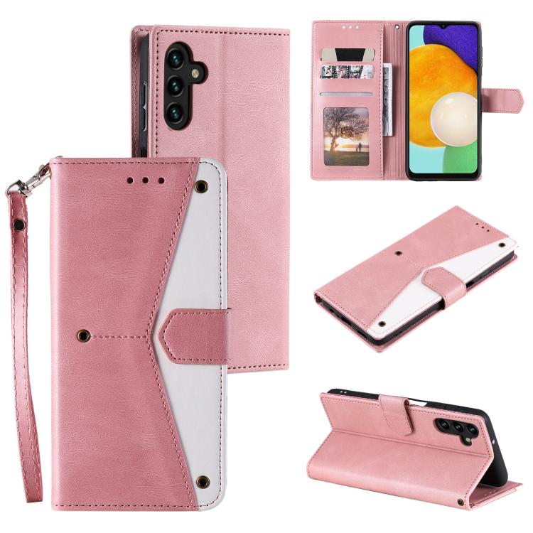 For Samsung Galaxy S26 5G Nail Skin Feel Stitching Calf Texture Leather Phone Case(Rose Gold)